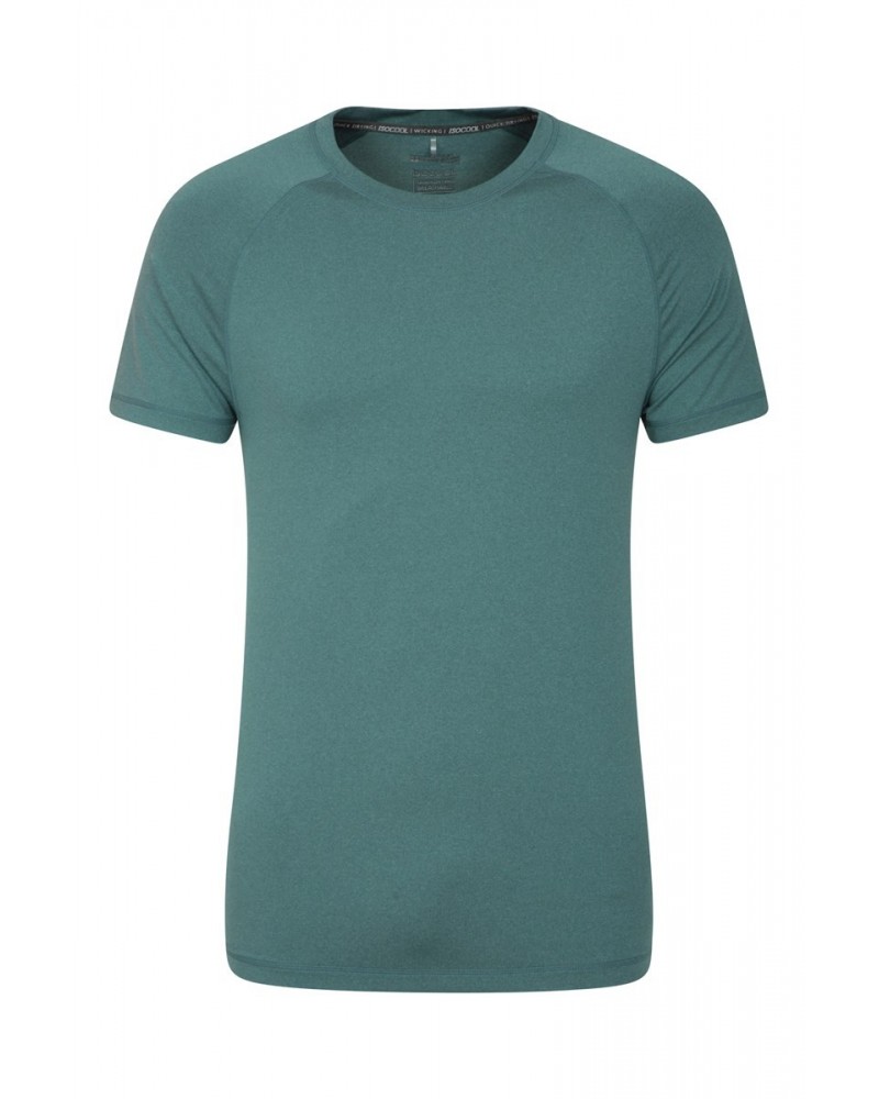 Agra Mens Melange T-Shirt Petrol $14.30 Active