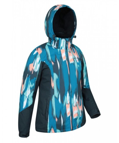 Dawn Womens Printed Ski Jacket Dark Blue $25.49 Jackets