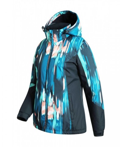 Dawn Womens Printed Ski Jacket Dark Blue $25.49 Jackets