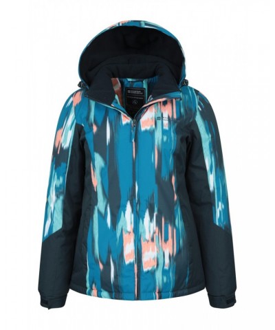 Dawn Womens Printed Ski Jacket Dark Blue $25.49 Jackets