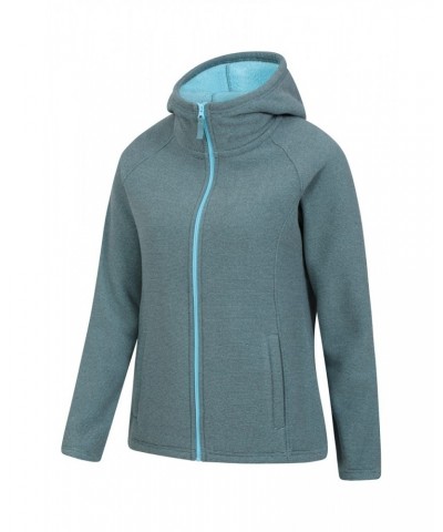 Hebridean Womens Fur Lined Fleece Hoodie Blue $21.65 Fleece