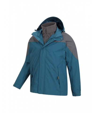 Storm III Mens 3 in 1 Waterproof Jacket Petrol $41.80 Jackets