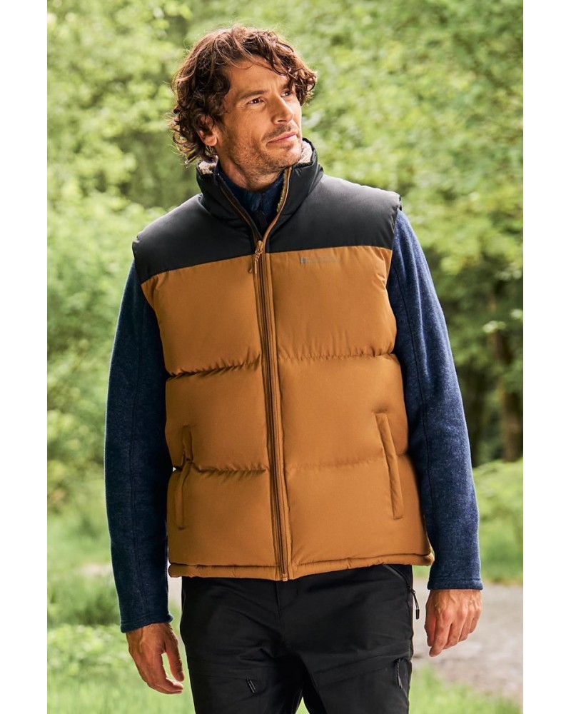 Rock Mens Sherpa Insulated Vest Tan $26.50 Jackets