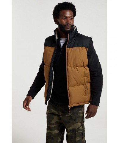 Rock Mens Sherpa Insulated Vest Tan $26.50 Jackets