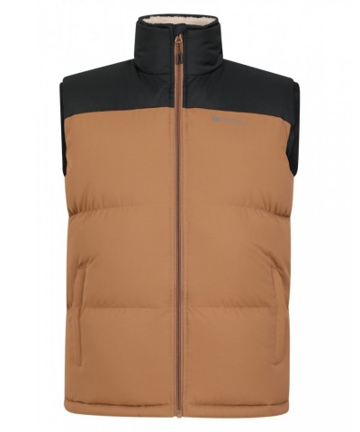 Rock Mens Sherpa Insulated Vest Tan $26.50 Jackets