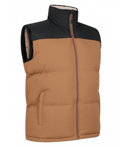 Rock Mens Sherpa Insulated Vest Tan $26.50 Jackets