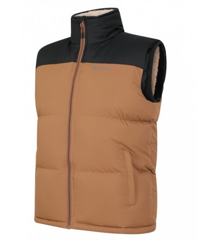 Rock Mens Sherpa Insulated Vest Tan $26.50 Jackets