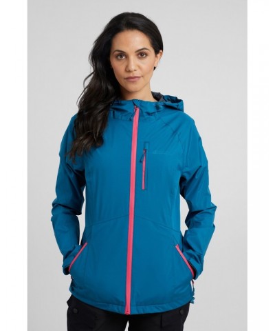 2.5 Layer Lightweight Womens Waterproof Jacket Teal $33.60 Jackets