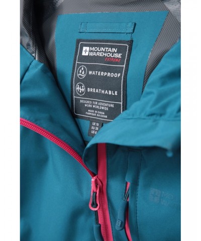 2.5 Layer Lightweight Womens Waterproof Jacket Teal $33.60 Jackets