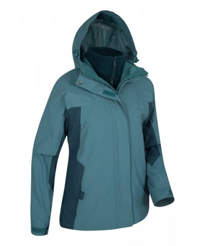 Storm Womens Waterproof 3 in 1 Jacket Teal $59.39 Jackets