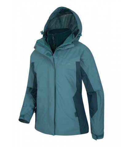 Storm Womens Waterproof 3 in 1 Jacket Teal $59.39 Jackets