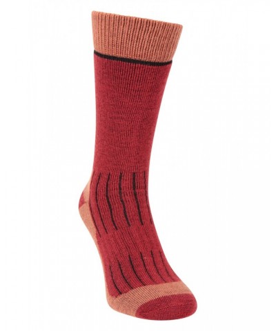 Explorer Mens Merino Mid-Calf Socks Red $17.69 Thermals