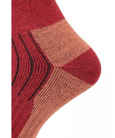 Explorer Mens Merino Mid-Calf Socks Red $17.69 Thermals