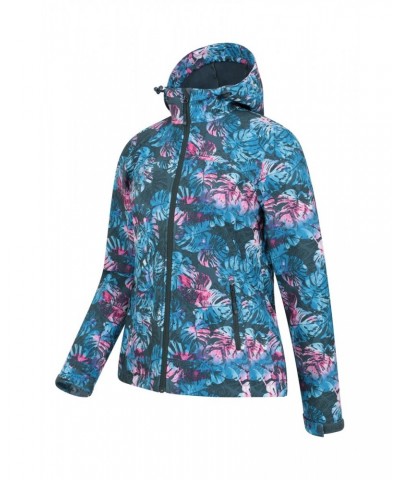 Exodus Womens Printed Water Resistant Softshell Blue $36.39 Jackets