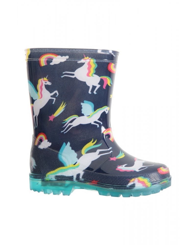 Splash Junior Flashing Lights Rain Boots Unicorn $12.50 Footwear