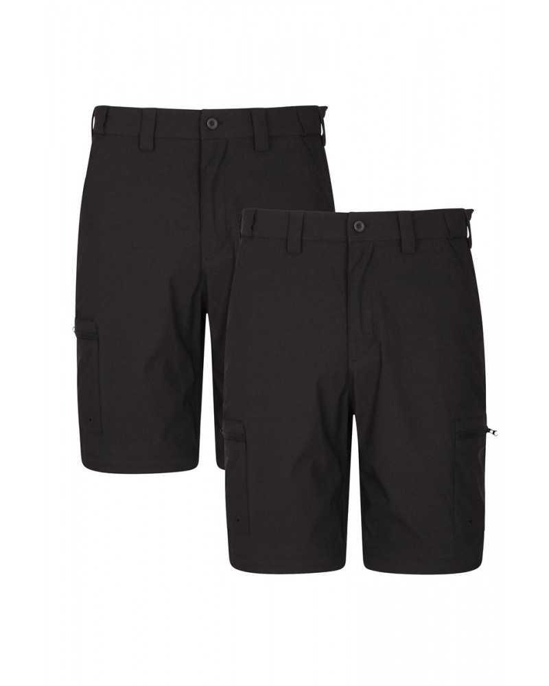 Trek Mens Stretch Shorts Multipack Black $19.20 Pants