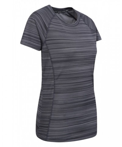 Endurance Striped Womens Tee Multipack Dark Grey $14.03 Tops