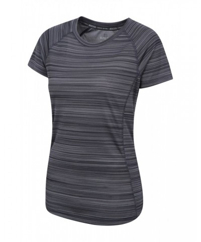 Endurance Striped Womens Tee Multipack Dark Grey $14.03 Tops