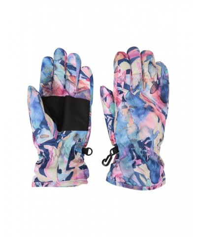 Printed Kids Ski Gloves Purple $10.79 Accessories