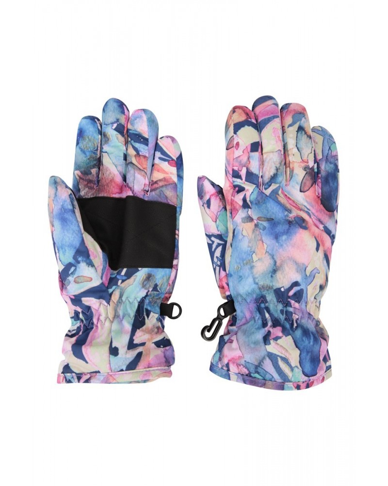 Printed Kids Ski Gloves Purple $10.79 Accessories