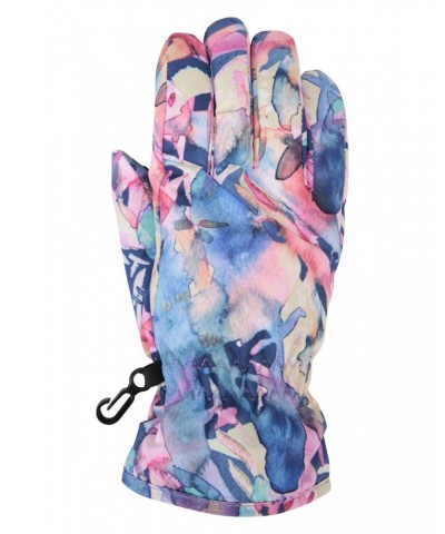 Printed Kids Ski Gloves Purple $10.79 Accessories