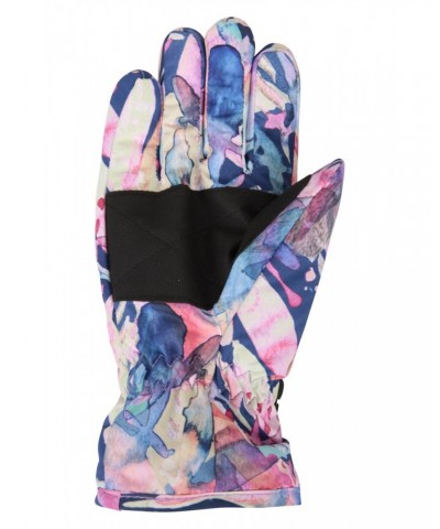 Printed Kids Ski Gloves Purple $10.79 Accessories