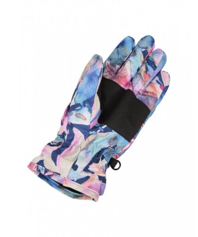 Printed Kids Ski Gloves Purple $10.79 Accessories