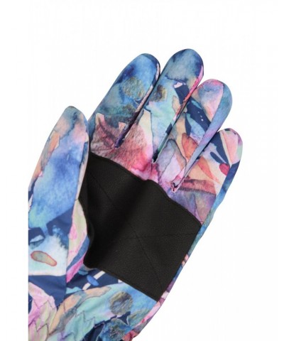 Printed Kids Ski Gloves Purple $10.79 Accessories