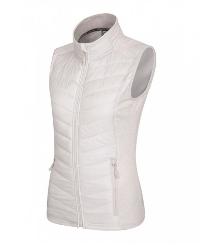 Action Padded Womens Insulated Vest Light Grey $30.20 Jackets