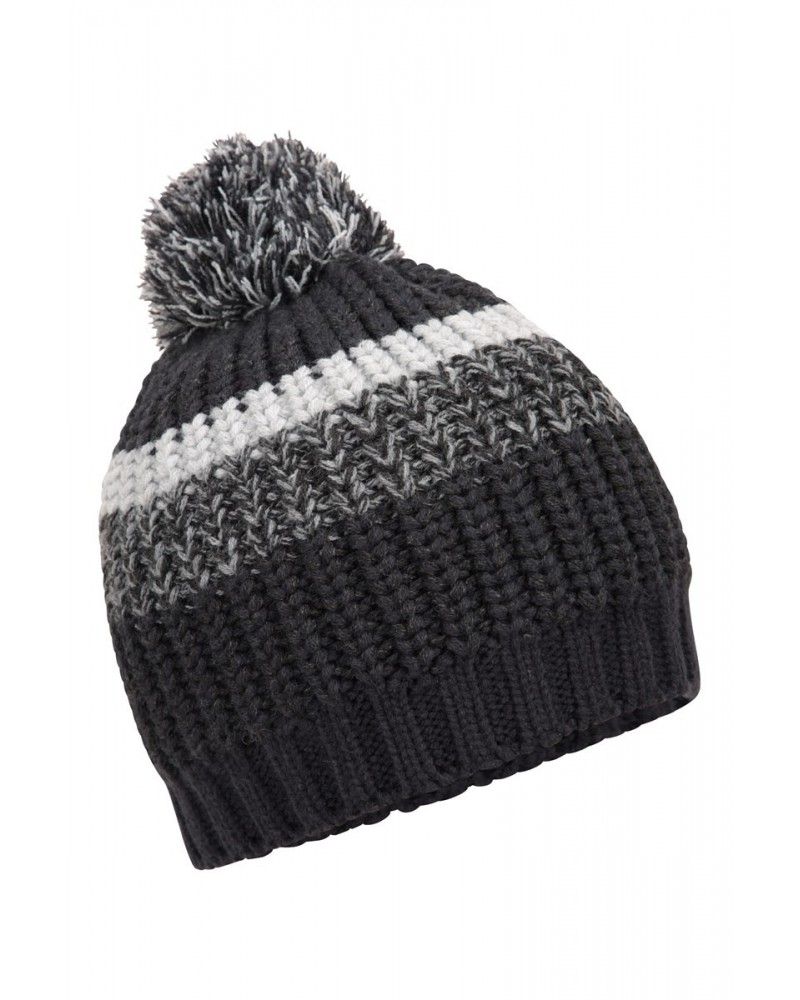 Thinsulate Striped Beanie Charcoal $13.67 Accessories