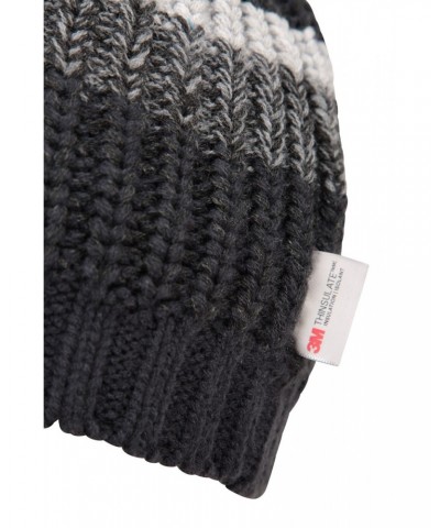 Thinsulate Striped Beanie Charcoal $13.67 Accessories