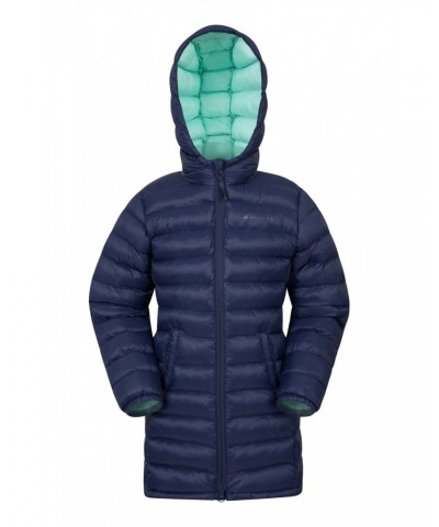 Florence Kids Longline Insulated Jacket Navy $34.44 Jackets