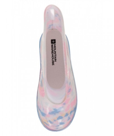 Tie Dye Kids Rain Boots Light Pink $14.24 Footwear