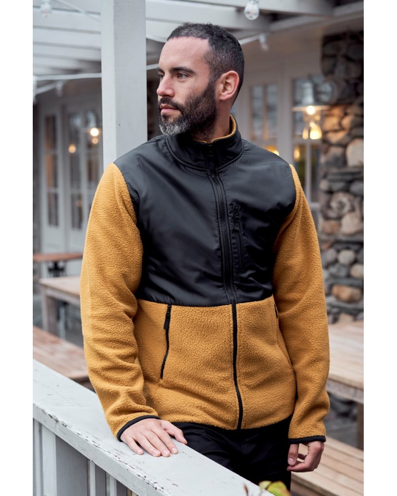 Regis Mens Fleece Jacket Yellow $16.82 Fleece