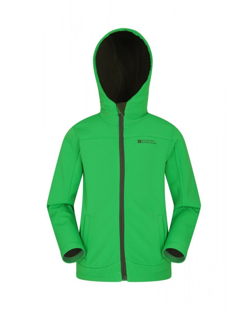 Exodus Kids Water Resistant Softshell Bright Green $13.53 Jackets