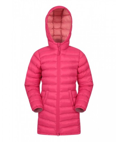 Florence Kids Longline Insulated Jacket Pink $36.39 Jackets