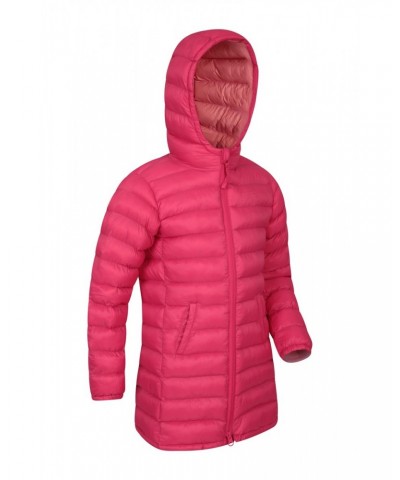 Florence Kids Longline Insulated Jacket Pink $36.39 Jackets