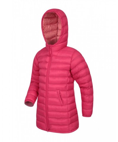 Florence Kids Longline Insulated Jacket Pink $36.39 Jackets