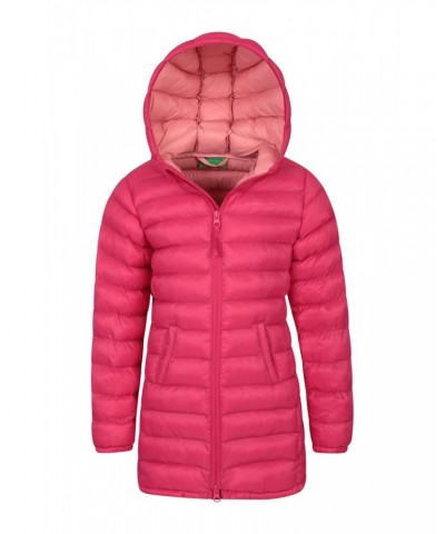 Florence Kids Longline Insulated Jacket Pink $36.39 Jackets