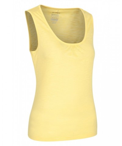 Agra Quick-Dry Slub Womens Tank Top Yellow $11.59 Tops