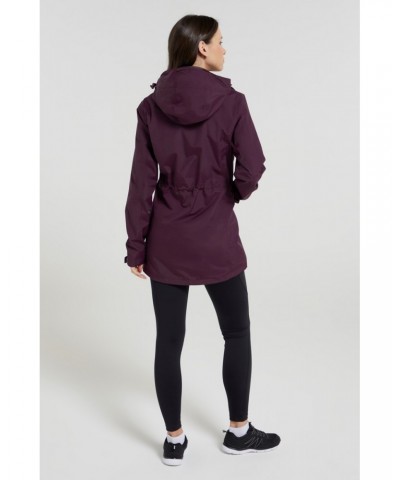 Glacial Extreme Womens Long Waterproof Jacket Burgundy $34.19 Jackets