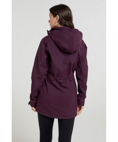 Glacial Extreme Womens Long Waterproof Jacket Burgundy $34.19 Jackets