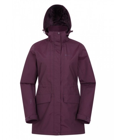 Glacial Extreme Womens Long Waterproof Jacket Burgundy $34.19 Jackets