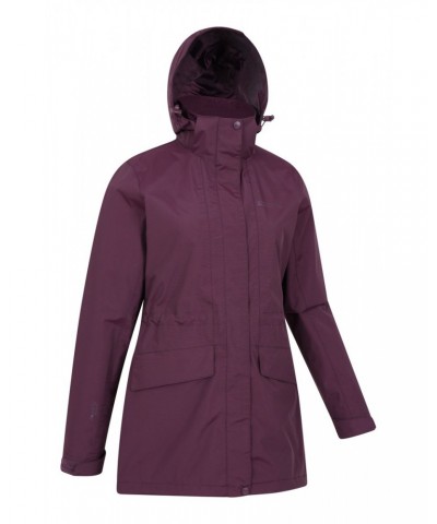 Glacial Extreme Womens Long Waterproof Jacket Burgundy $34.19 Jackets