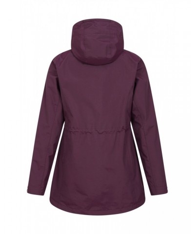 Glacial Extreme Womens Long Waterproof Jacket Burgundy $34.19 Jackets