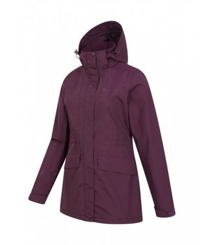 Glacial Extreme Womens Long Waterproof Jacket Burgundy $34.19 Jackets