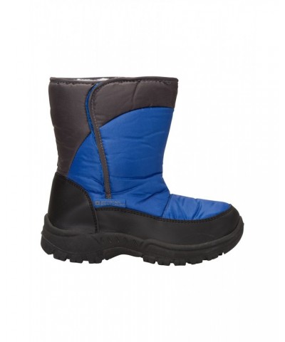 Kids Caribou Single Stripe Adaptive Snow Boots Petrol $20.99 Footwear