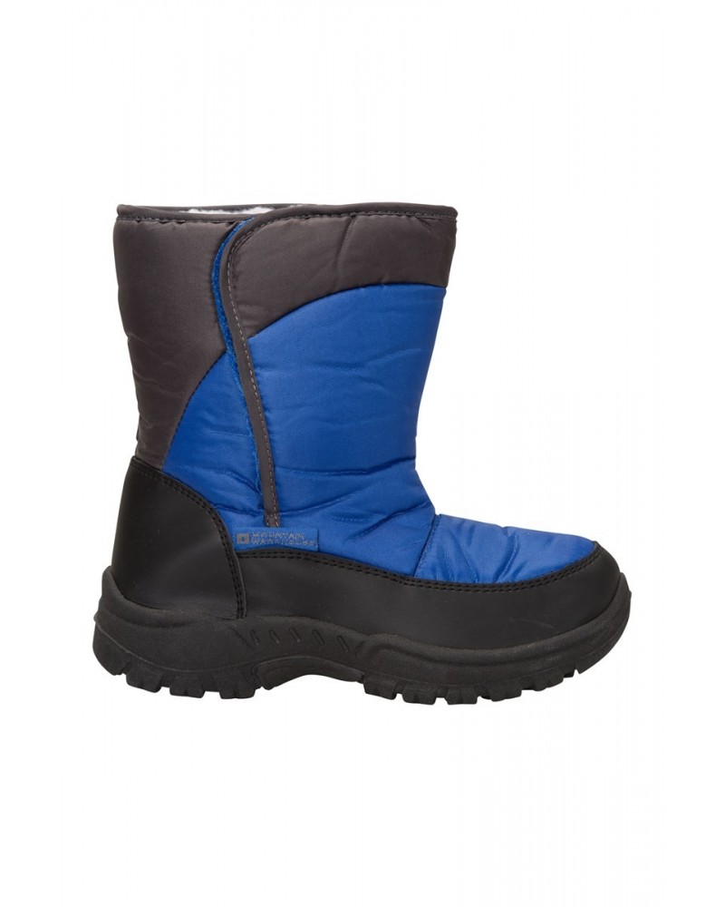 Kids Caribou Single Stripe Adaptive Snow Boots Petrol $20.99 Footwear