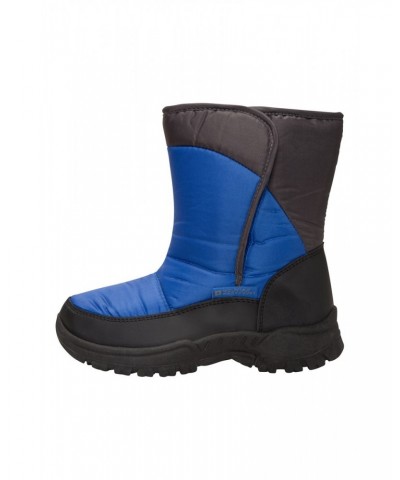 Kids Caribou Single Stripe Adaptive Snow Boots Petrol $20.99 Footwear