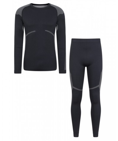 Freestyle Mens Base Layer Set Black $17.63 Active